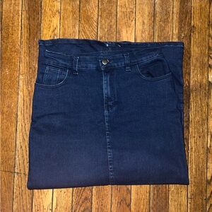 Blue Denim Maxi Skirt